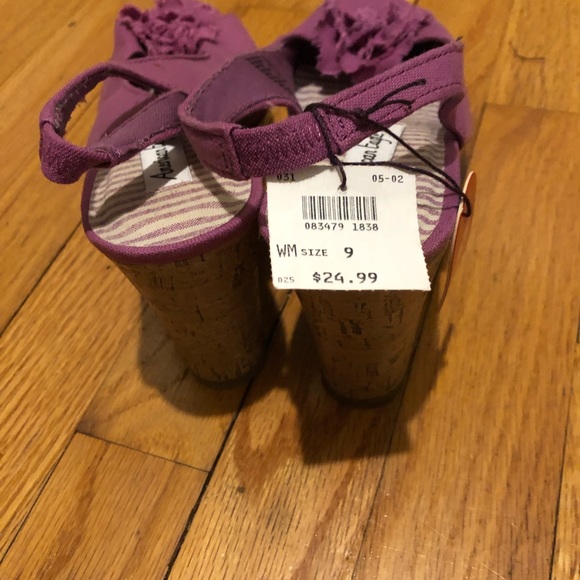 Mauve purple lush espadrilles size nine - Picture 3 of 3